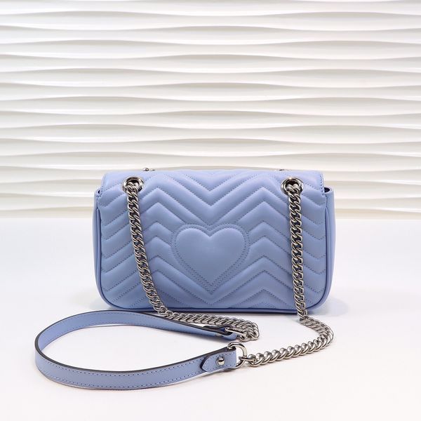 

new women designer luxury handbags macron color series chain marmont shoulder bags crossbody bag genuine leather messenger bag purse