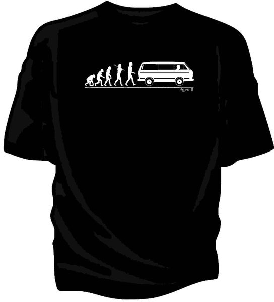 

2019 new fashion t-shirt short sleeve evolution of man, german classic car fans t3 classic car t shirts custom