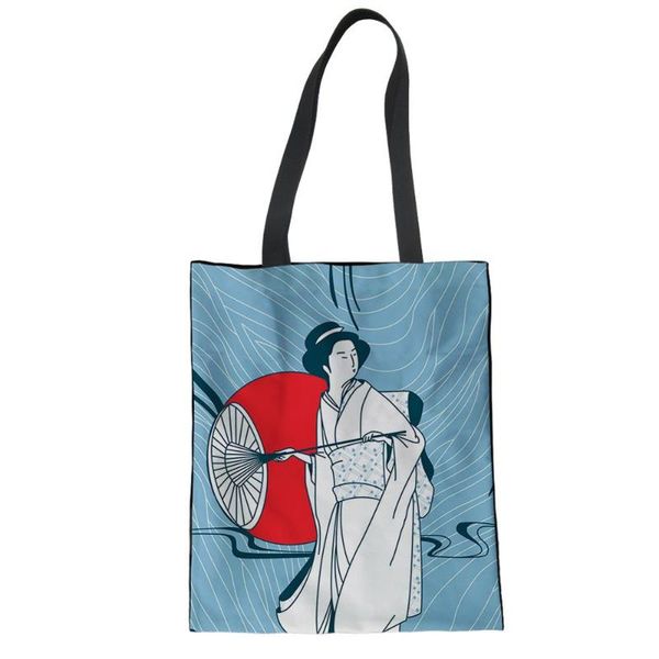 

whereisart japan style girls blue canvas handbag fashion shoulder bag for teenager girls ladies clutch beach bag dropshipping
