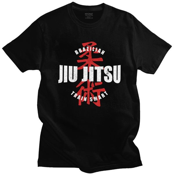 

vintage fashion jiu jitsu t shirt men short sleeved printed brazilian jiu-jitsu tee loose fit 100% cotton t-shirt gift idea