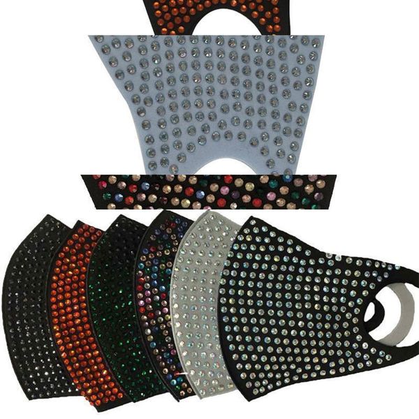 

protective fashion bling diamond bling dustproof mask pm2.5 mouth masks washable reusable d2kz