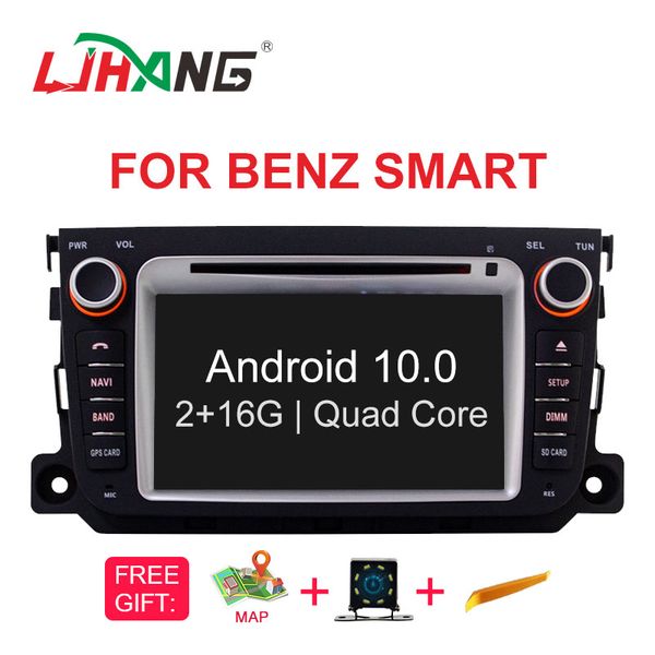 

ljhang 7 inch android 10 car dvd player for smart 2011-2020 2 din car radio multimedia gps navi stereo wifi audio
