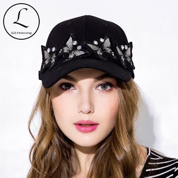 

gzhilovingl твердые хлопок бабочки бейсболки для женщин женская мода лето осень регулируемое snapback хип-хоп caps y200714, Blue;gray