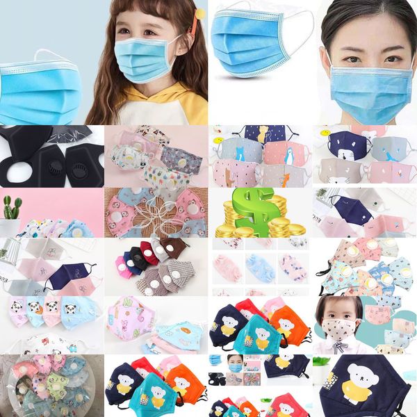 

cotton mask face pure breather filter valve washable reusable children dustproof smo l3dl1