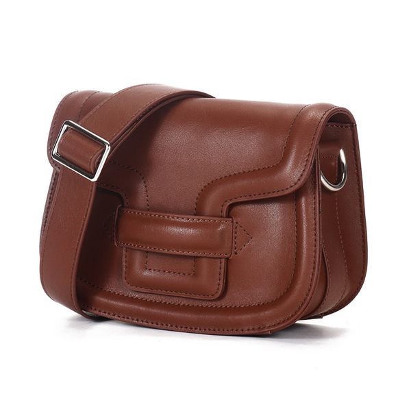

bags women's bags new 2020 cowhide retro saddle bag series broadband shoulder messenger bag women ins tide
