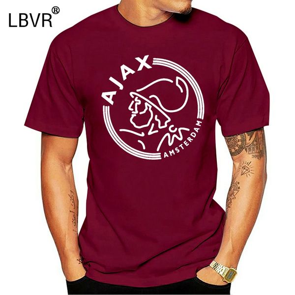 

afc ajax amsterdam football club soccer t tee shirt white handmade red