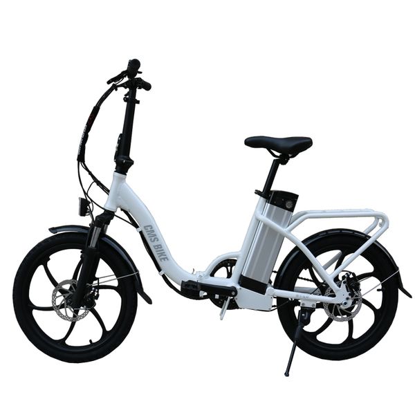 

20-inch aluminium foldable electric bike girl city lithium battery electric bicycle36v250w engine max speed 25 km/h ebike, Silver;blue