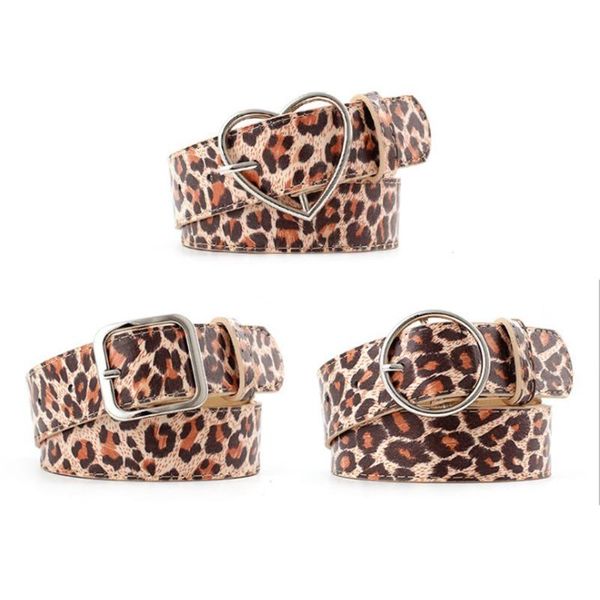 

кожа женская мода леопардовый ремень широкий поясной ремень пряжка waistband, Black;brown