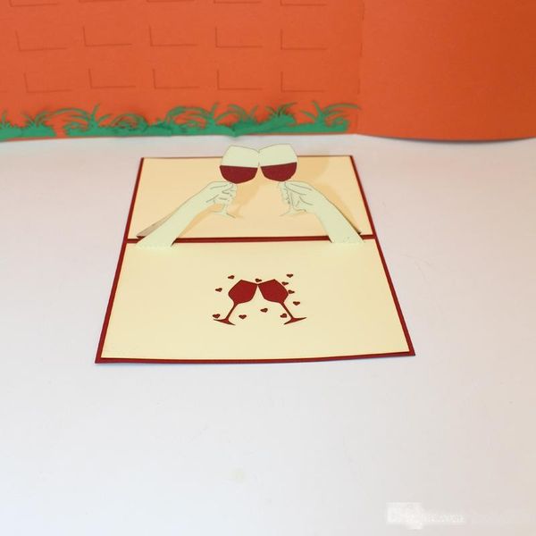 

new laser cut party invitations 3d christmas bless card cheers christmas birthday greeting cards ing