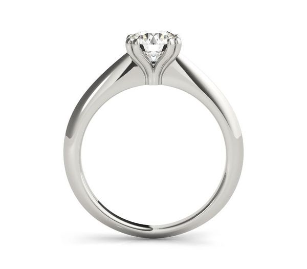 

colorfish 925 pure silver solitaire rings classic simple plain design lovers rings sona wedding & engagement jewelry female ring66