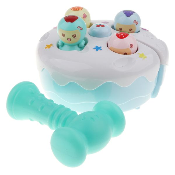 

electric fruit game multifunctional sound light machine kid play hamster toy