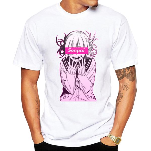 

teehub новые аниме сенпай мужчины футболка с коротким рукавом повседневная tee мода anime girl printed tshirts hipster tops
