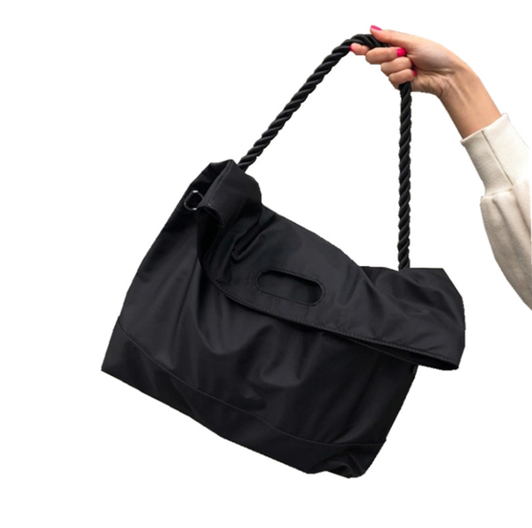 

fashion design women's tote handbag nylon large shoulder bag black women's vintage handbag casual s-68579e