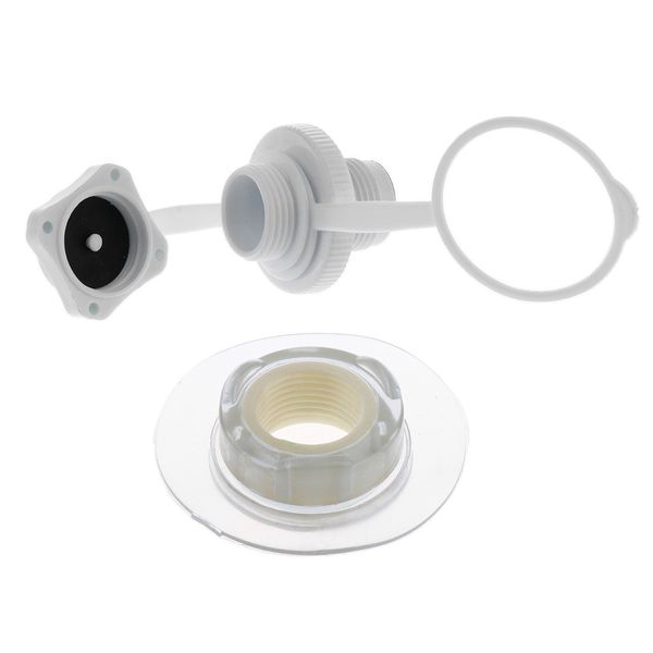 

plastic kayak 7/8'' screw air valve adapter cap & air valve pedestal base accessories - strong, lightweight & durable
