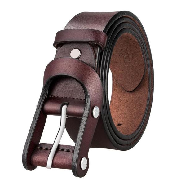 

sz-0010-b 2020 barry.wang new fashion designers pin buckle genuine leather luxury belts business male pin buckle belts for men, Black;brown