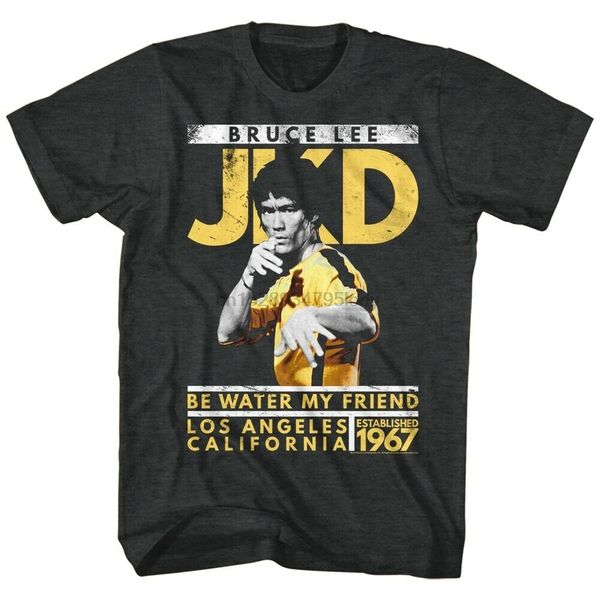 

bruce lee jay kay dee black heather t-shirt