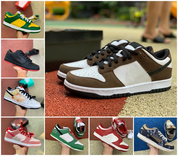 

sb dunk low стрейнджлав мужские кроссовки коренастого dunky макает travis scotts кроссовки pro черного серого raygun tie dye университет кра