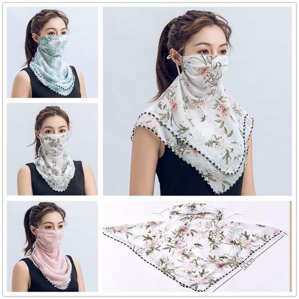 

DHL Ship Women Summer Cycling Outdoor Scarf Fashion Sun Protection Bandana Neck Gaiter Riding Camping Scarf Activities Multi Function