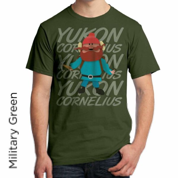 

mens t shirts fashion 2020 yukon cornelius graphic t-shirt prospector from the rudolph movie