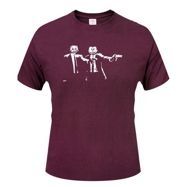 

all sizes & colours cotton tees crime novel printing men's short-sleeved cotton t-shirt funny hip-hop clothing t-shirt