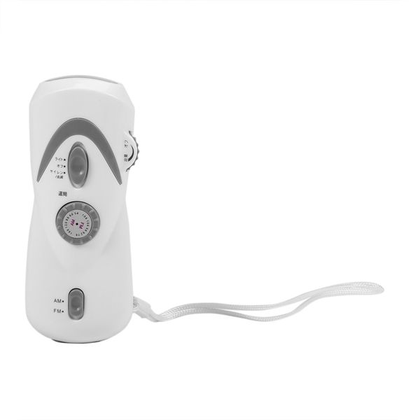 

emergency power hand crank dynamo 3 led portable flashlights torch with am/fm