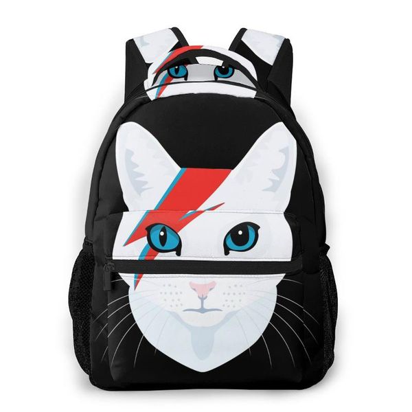 

the americans school bags cat bowie beautiful backpack for men women