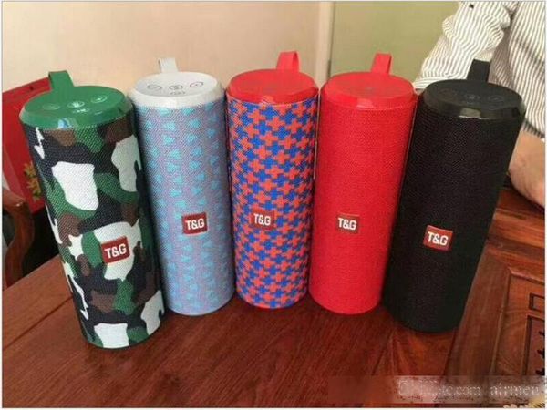 

tg126 super bass 10w bluetooth speaker hifi subwoofer portable column stereo soundbox with tf card usb slot aux for computer phone