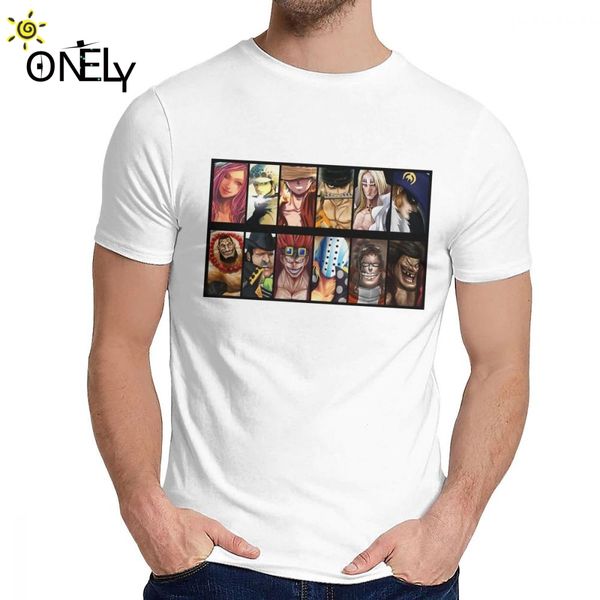 

anime series one piece more people t-shirt crewneck anime men cotton plus size tshirt