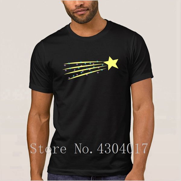 

shooting star t-shirt for men custom fitness t shirt solid color male plus size 3xl awesome quality