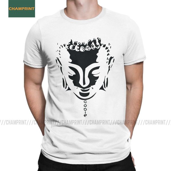

leisure buddha face t-shirts for men cotton t shirt meditation zen spiritual buddhism short sleeve tee shirt plus size clothing