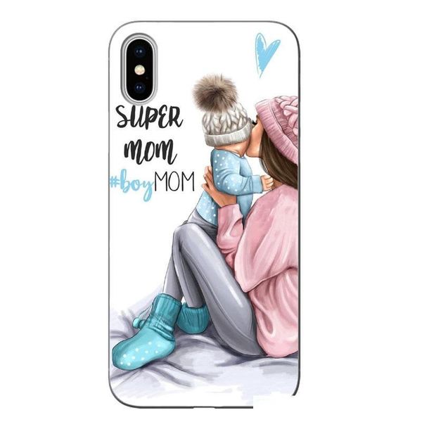 

hair baby mom girl queen hard pc phone case cover for iphone x 5 5s se 6 xr xs max 7 8 8plus