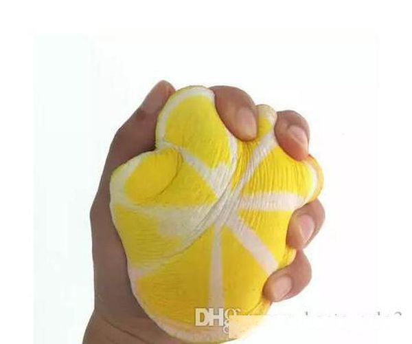 

jumbo 12cm sky lemon squishy toy squeeze slow rebound decompression toy home decor phone charms pendant kids toys gift high quality