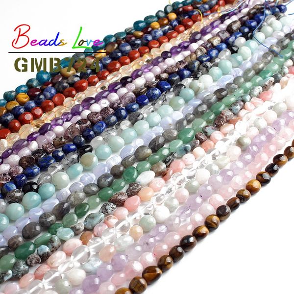

other 8-10 mm irregular amazonite agata larimar loose beads for jewelry making natural stone bead diy necklace bracelet jewellery 15'&#