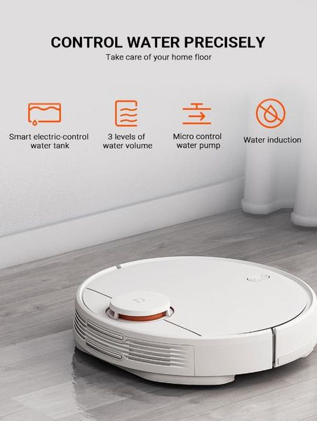 

2020 mijia 33w sweeping mopping robot smart cleaner 2100pa strong suction sensitive obstacle avoidance app control euplug