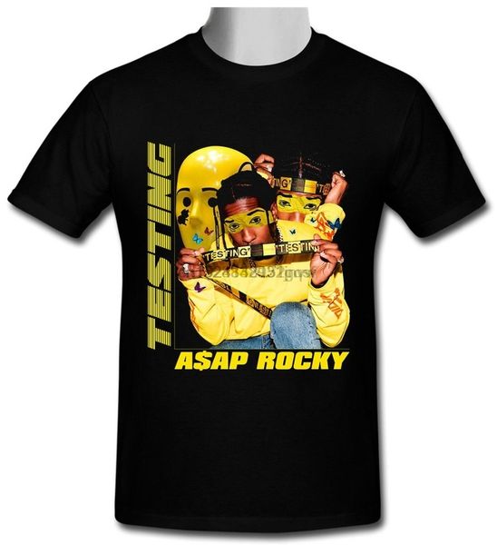 

a$ap rocky - testing 100% black t-shirt size s to 3xl