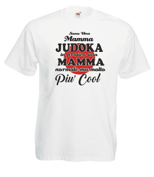 

2019 new summer tee shirt t-shirt maglietta j1500 mamma judoka idea regalo festa cool judo giappone cool t-shirt
