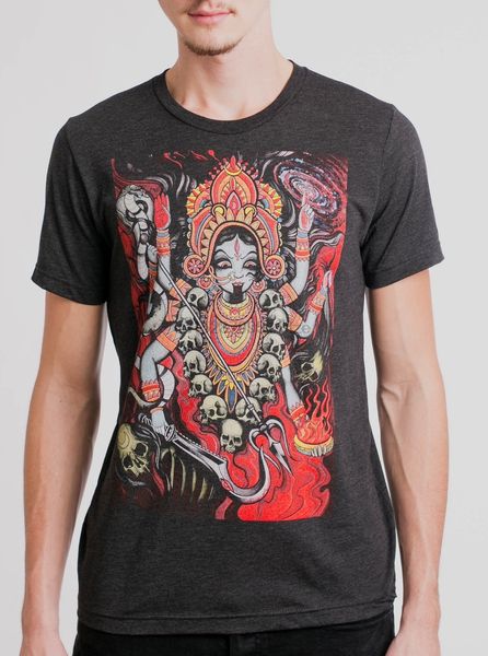 

kali multicolor на heather black triblend мужская футболка