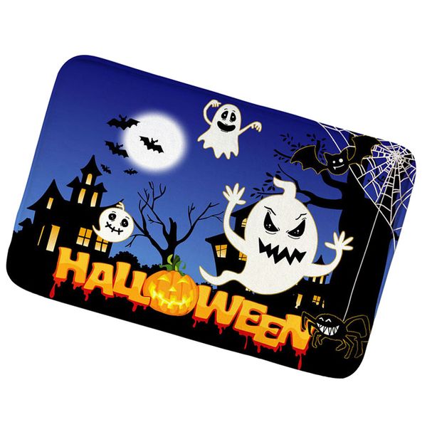 

halloween flannel microfiber non-slip rug living room bedroom study soft carpet floor mat home decor