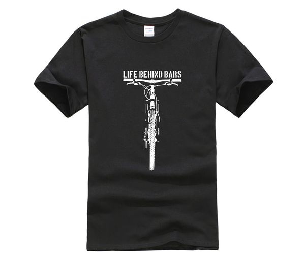 

new summer casual men tee shirt men's life behind bars mountain biking fashion printed t shirt