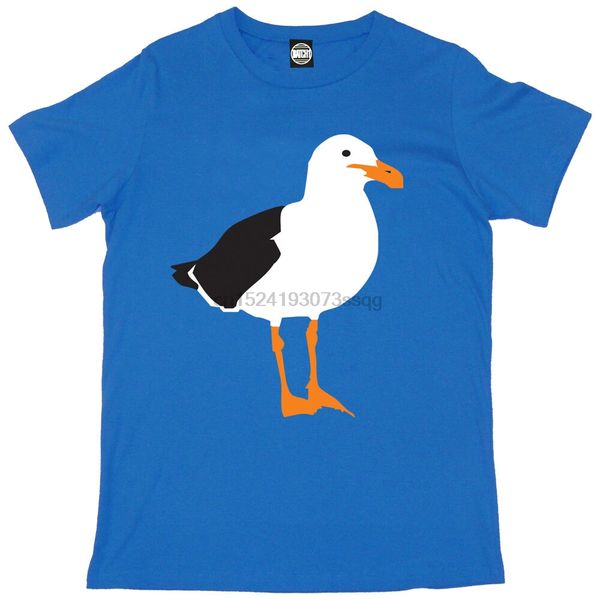 

seagull mens printed british seaside beach summer t-shirt