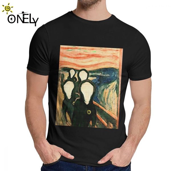 

male tee shirt wu scream no face great man's o-neck harajuku streetwear la camiseta