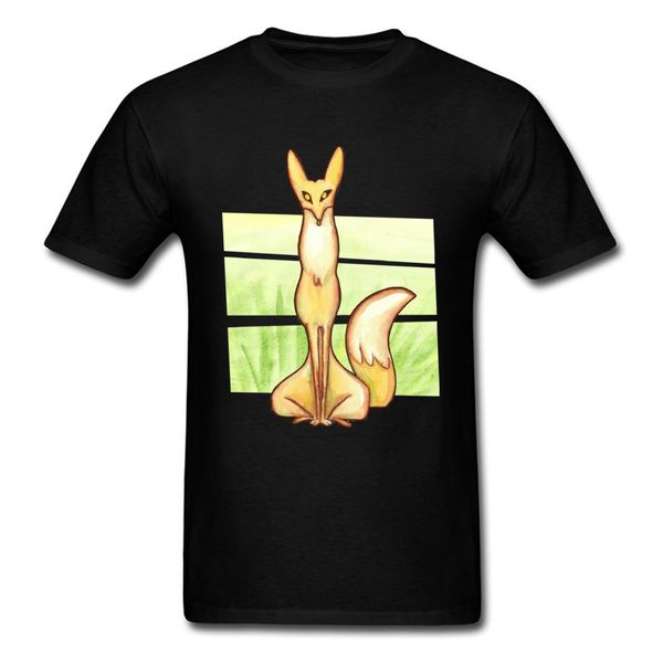 

fox футболка черный тройники для мужчин повседневный tshirts на заказ тенниска 2018 новый crew neck tops день отца хлопка одежды бесплатная