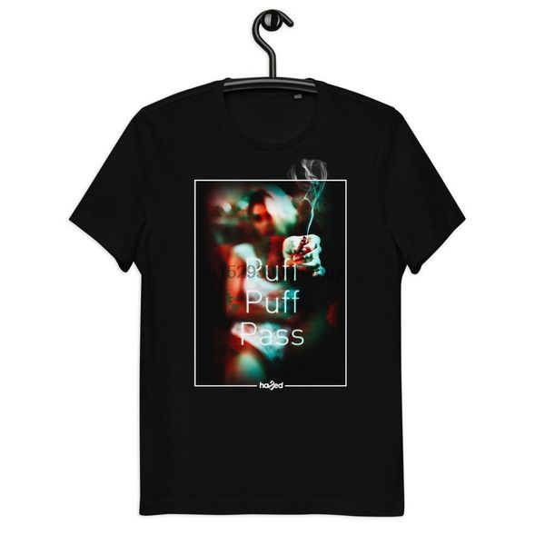 

puff puff pass 100% organic textile girl vintage graphic t shirt give you the blunt