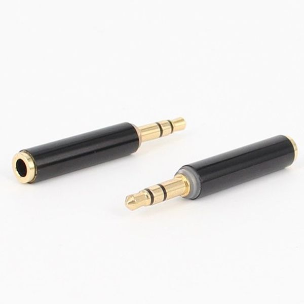

3.5mm stereo 3 pole male to 4 pole 3 ring female audio adapter converter connectors pure copper gold plated jk2007kd
