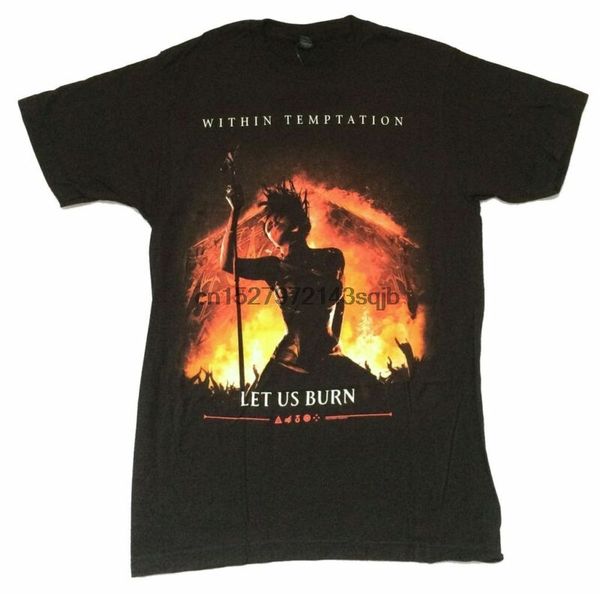 

within temptation let us burn black t shirt new soft