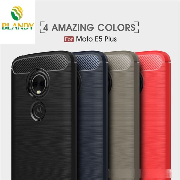 

for moto g6 g5 play plus carbon fiber silicone back cover case for moto z3 play e5 plus z2 force