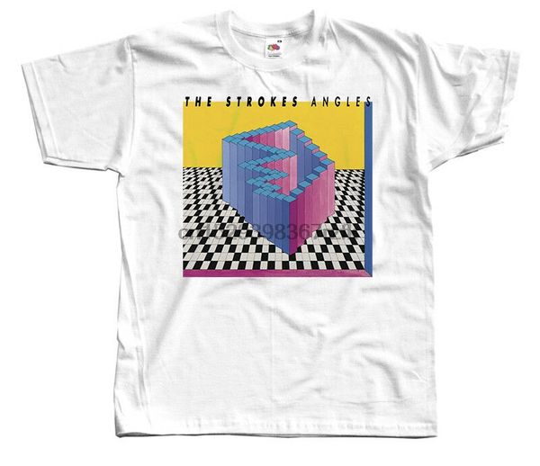 

the strokes - angles album cover 2020 dtg t-shirt (white) s-5xl