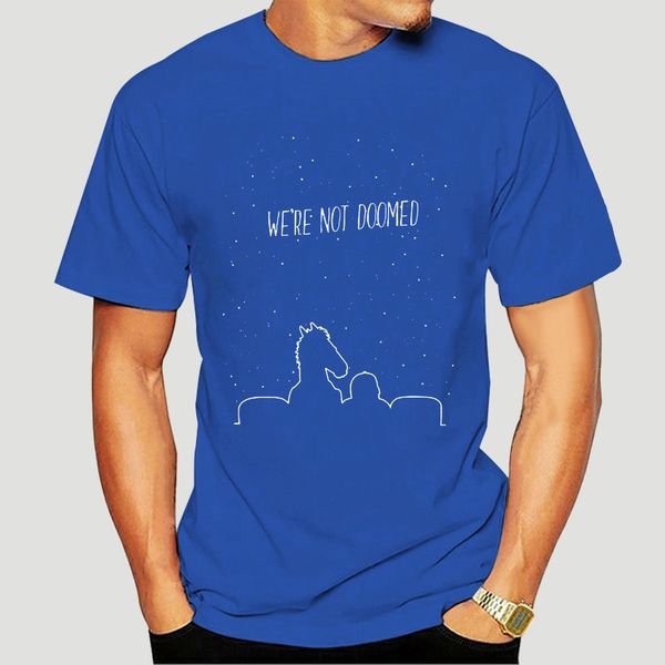 

100% cotton o-neck custom printed tshirt men t shirt we are not doomed - bojack women t-shirt-4216d