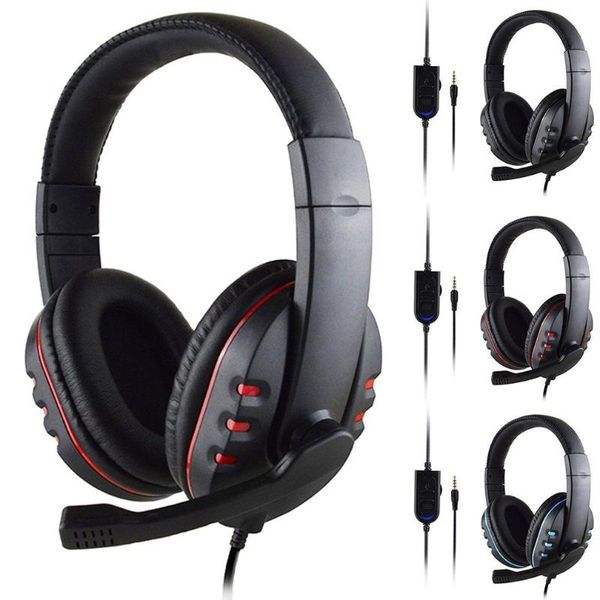 

stereo wired gaming headsets headphones with mic for 4 / pc