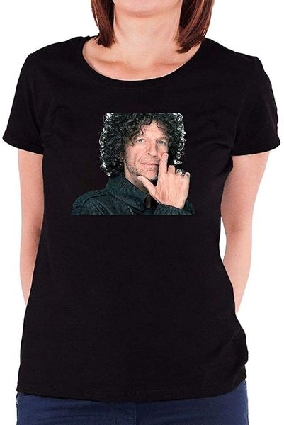 

women's t shirts howard stern face black